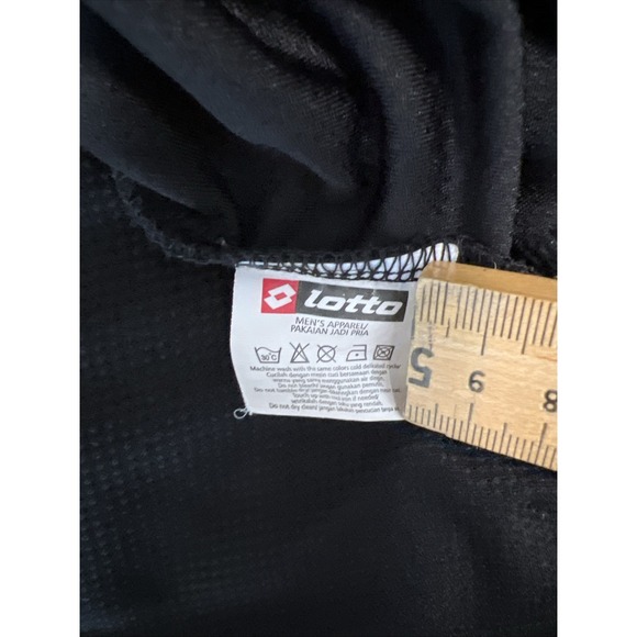 Liverpool Ace Football Shirt Jersey Echo Sponsor Lotto‎ Men's Large Black Yellow - Picture 8 of 8